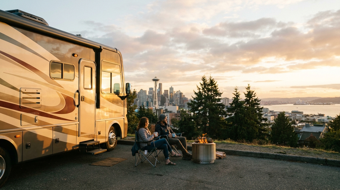 Map for Cheap RV Rental in Seattle - Best Deals and Budget Tips 2026